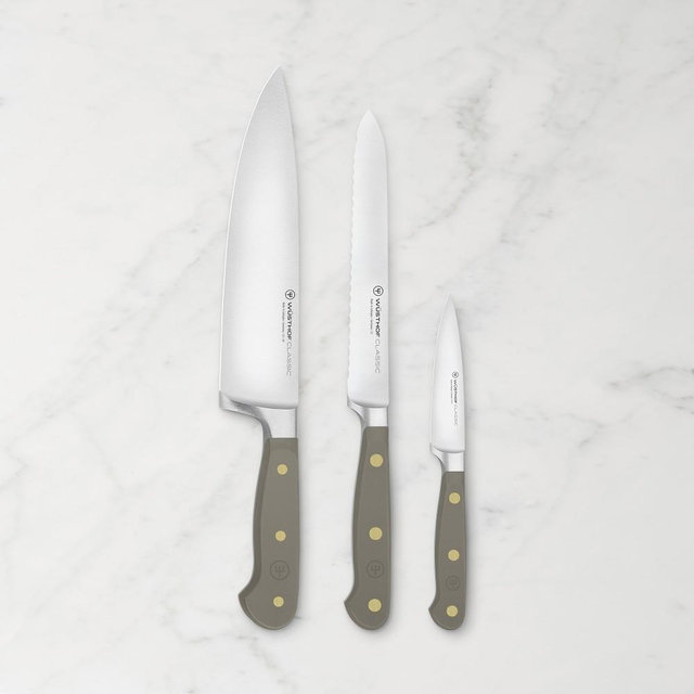 Wusthof Classic Knives, Velvet Oyster, Set of 3