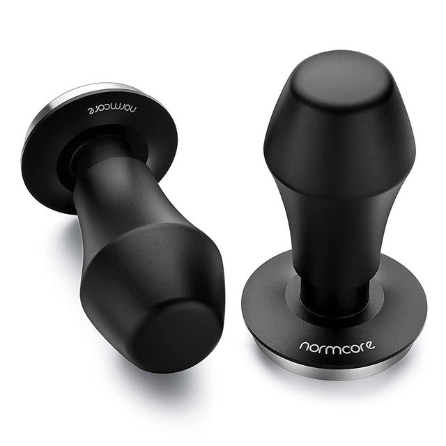 Normcore 51mm Espresso Tamper - Spring-loaded Tamper – Barista Tools - Barista Coffee Tamper with Anodized Aluminum Tamper Stand Holder – Stainless Steel Flat Base