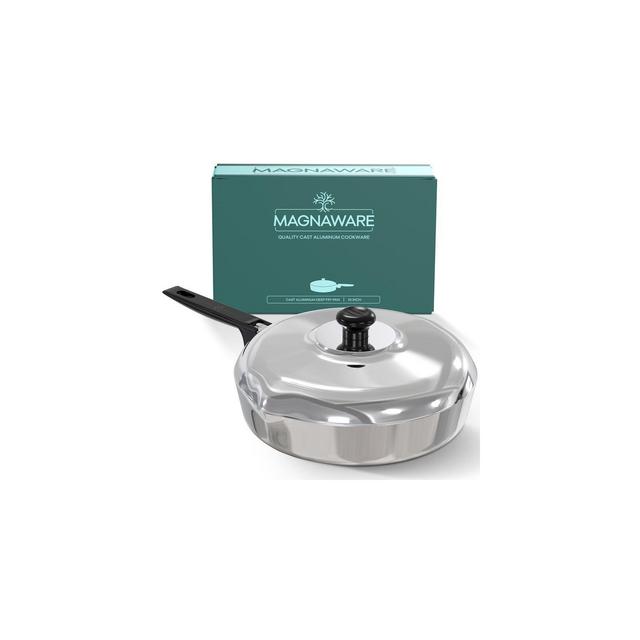 MAGNAWARE 10" Cast Aluminum Sauté Pan with Lid – Frying & Cooking