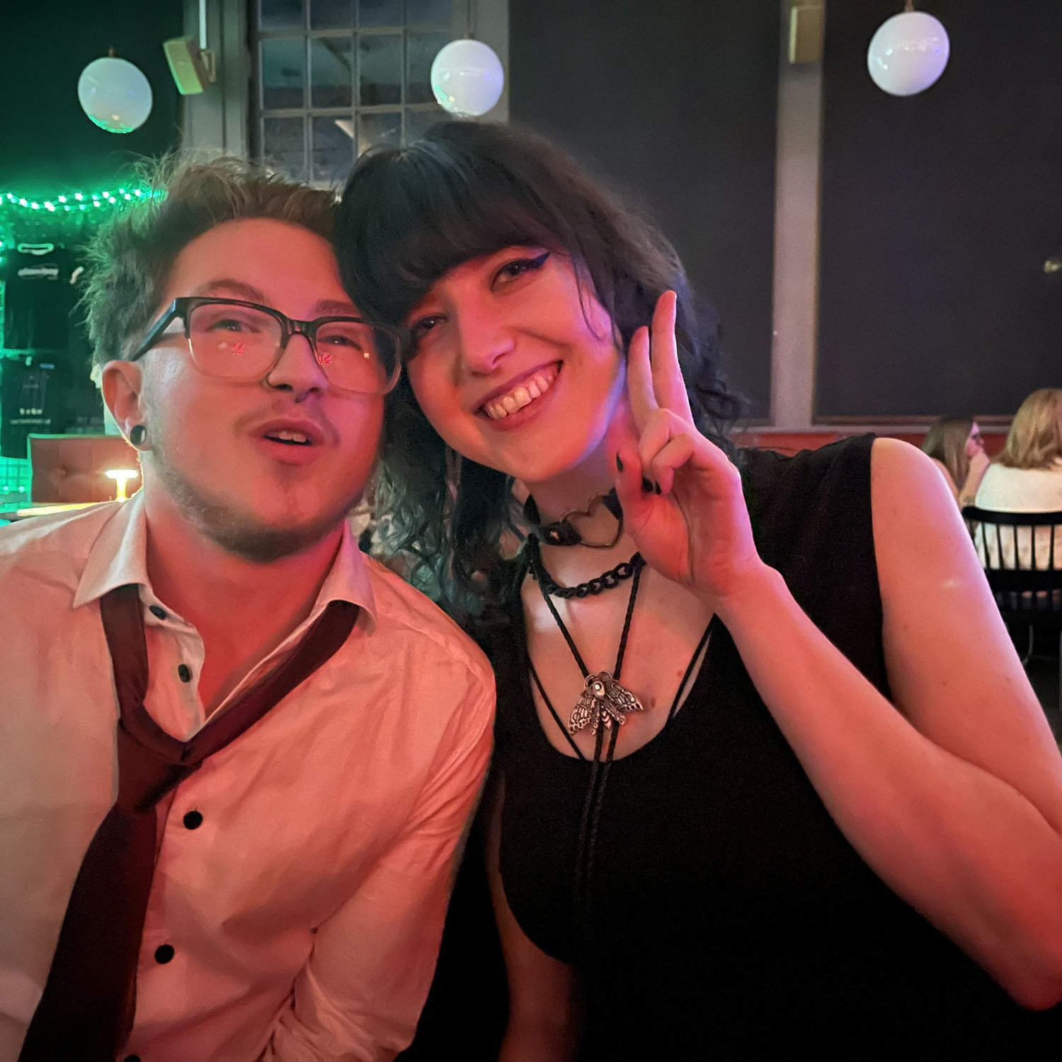 Our first NYE together in 2022 (we'd get engaged at that same venue 2 years later on NYE 2024)