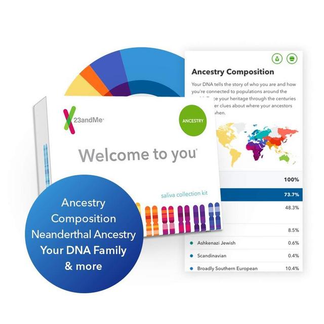 23andMe DNA Test - Ancestry Personal Genetic Service - includes 150+ Ancestral Regions, DNA Relative Finder (Opt-in) & More