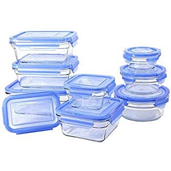 Snapware Airtight & Leakproof Pyrex Glass Food Keeper Set (19-Piece Set)