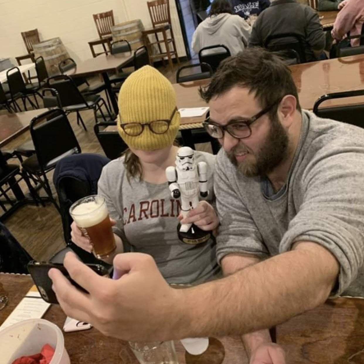 having fun at star wars trivia