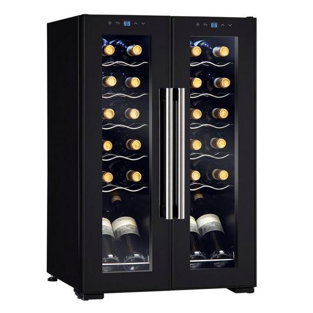Wine Enthusiast 24-Bottle French Door Dual-Zone Compressor Wine Cooler