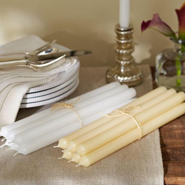 Unscented Taper Candle, Set of 6