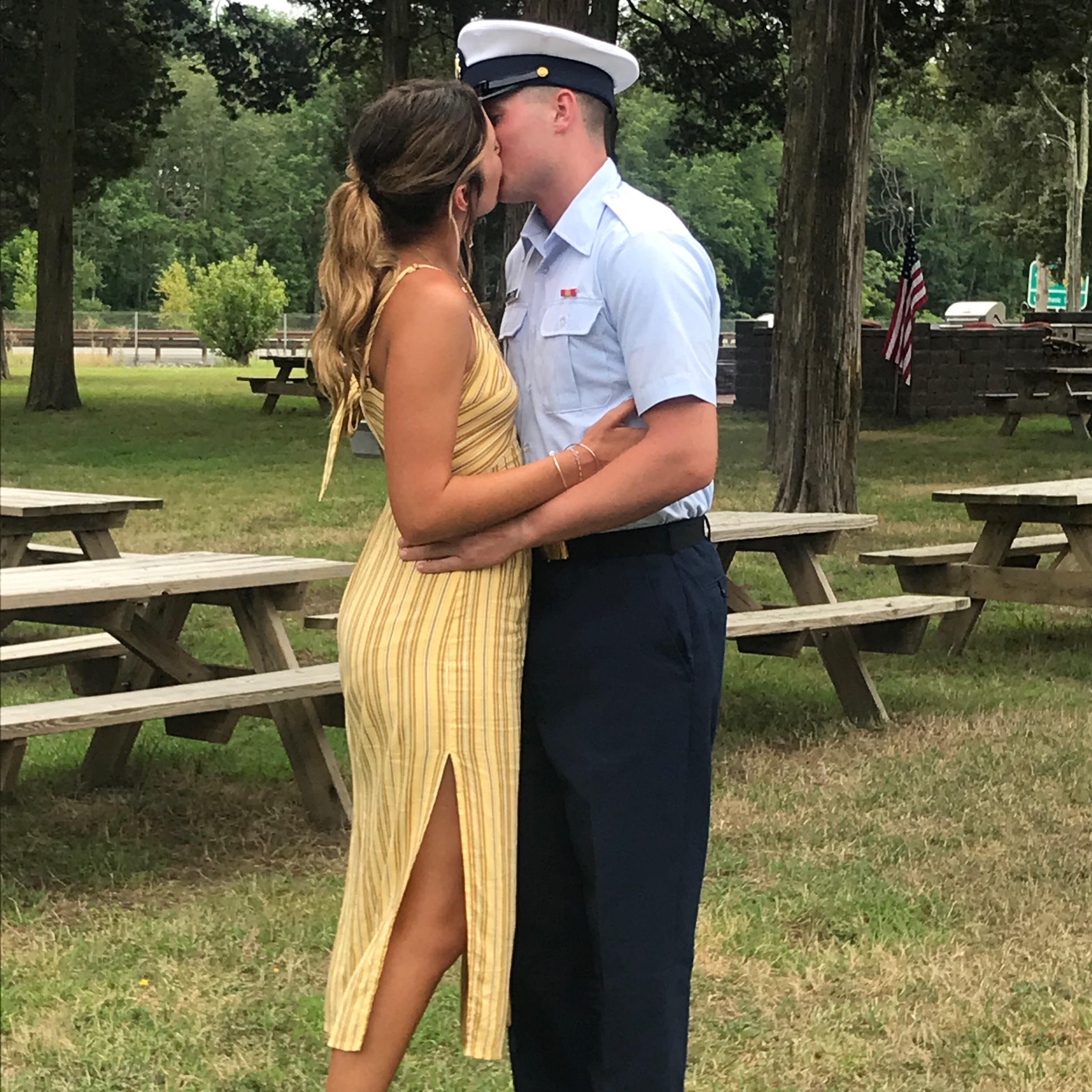 8.9.19 - USCG Bootcamp Graduation! First time seeing each other in 8 weeks!