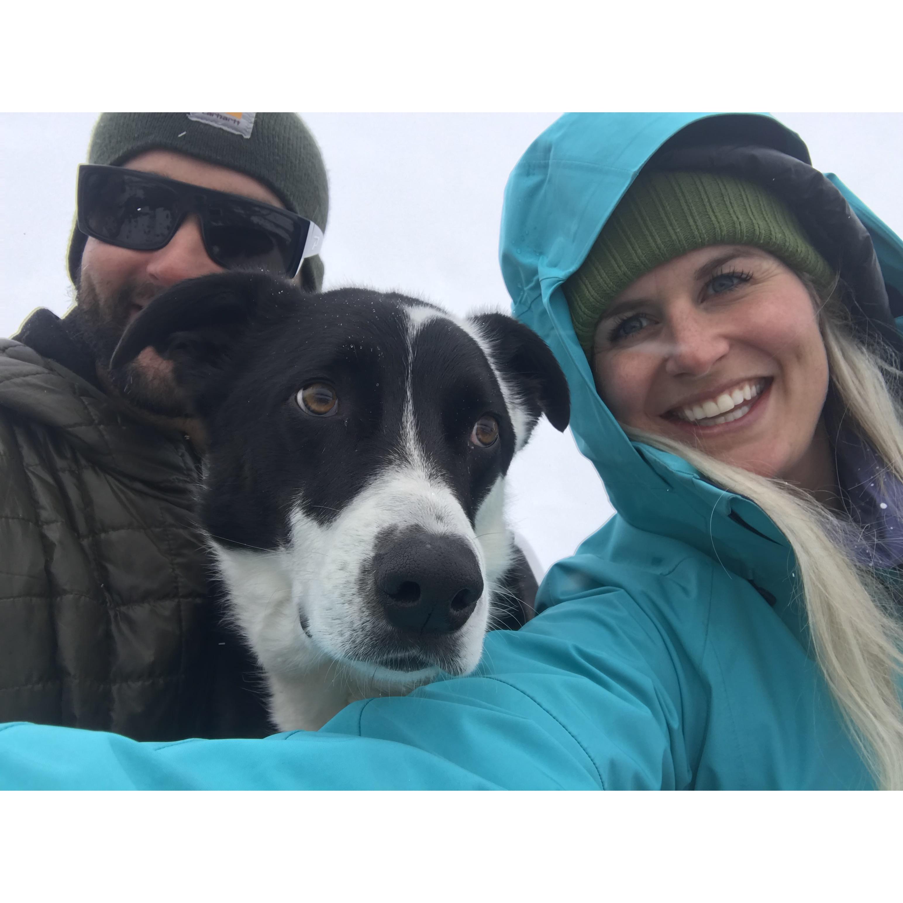 First photo together on a trek back to a hot springs.