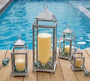 Malta Lantern - Galvanized Finish