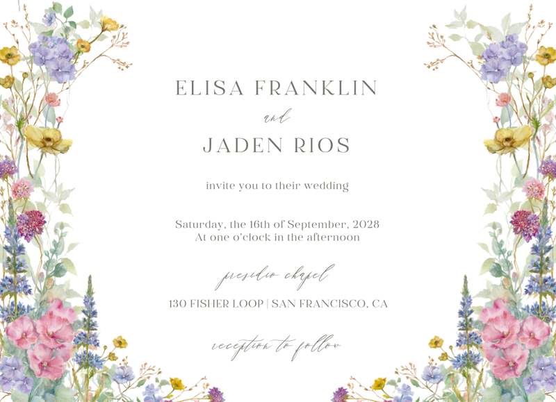 Harley Landscape | White | Zola Wedding Invitations