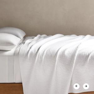 Lightweight Grid Cotton Bed Blanket - King