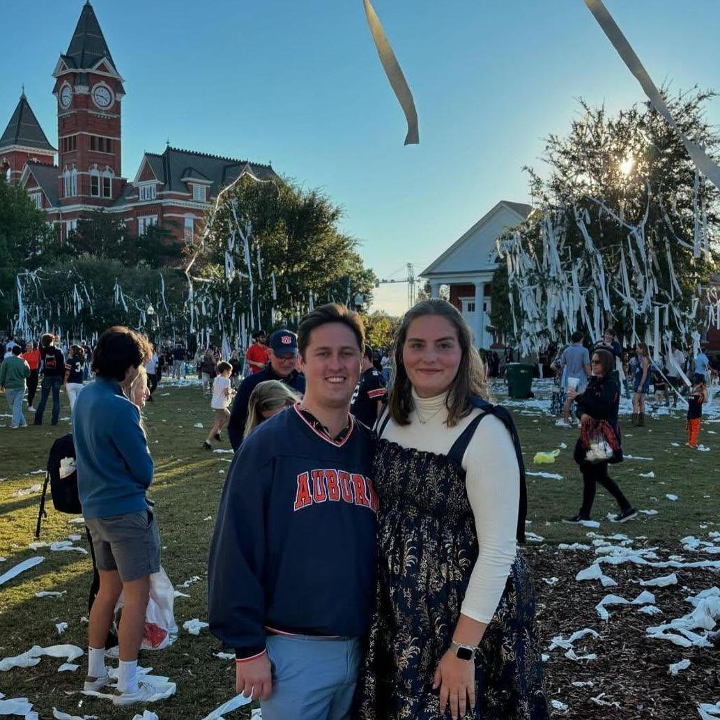We went to an Auburn game in the fall, and Ryan got to see his first "snow" and drink Toomers Lemonade!