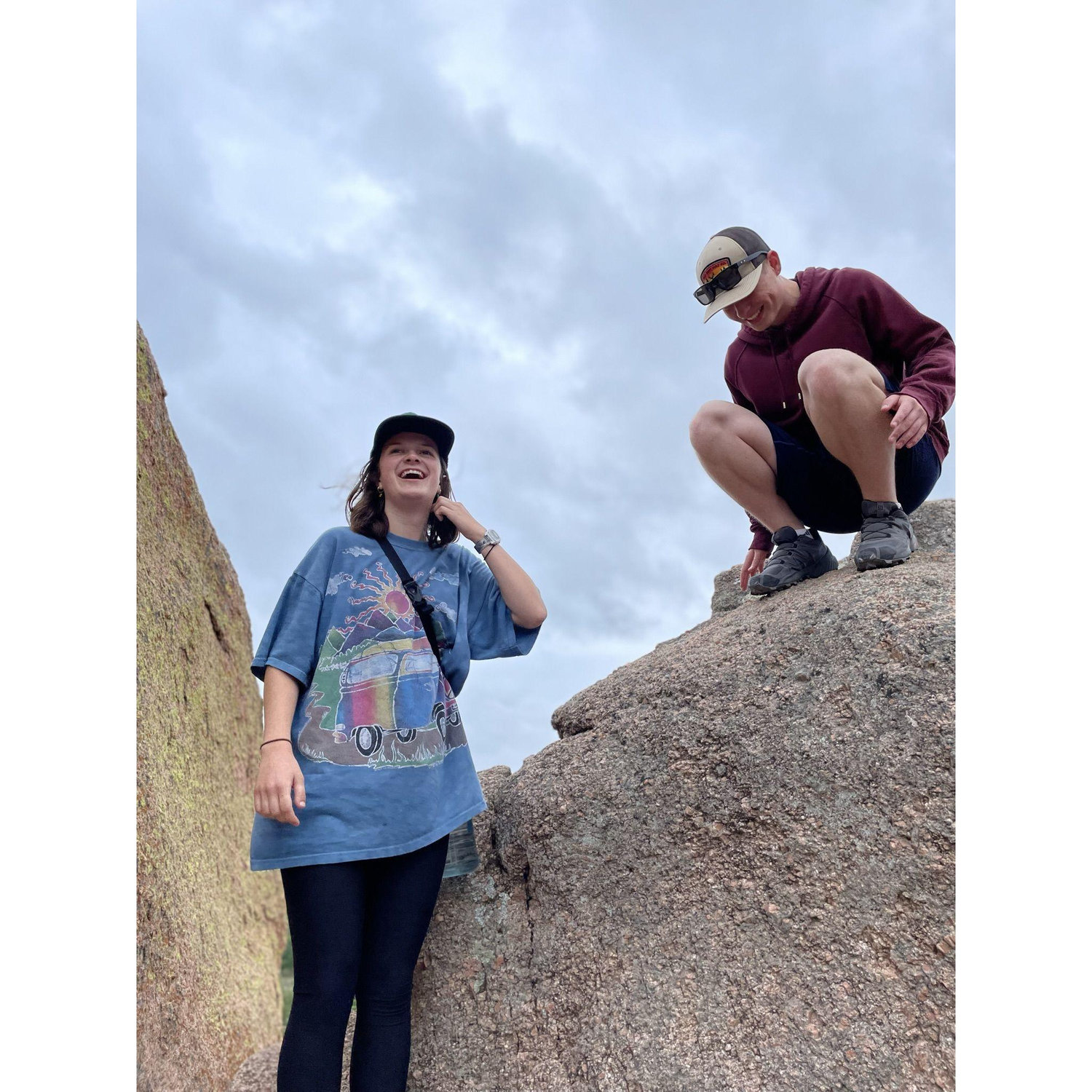 Hiking at Enchanted Rock in Fredericksburg, TX