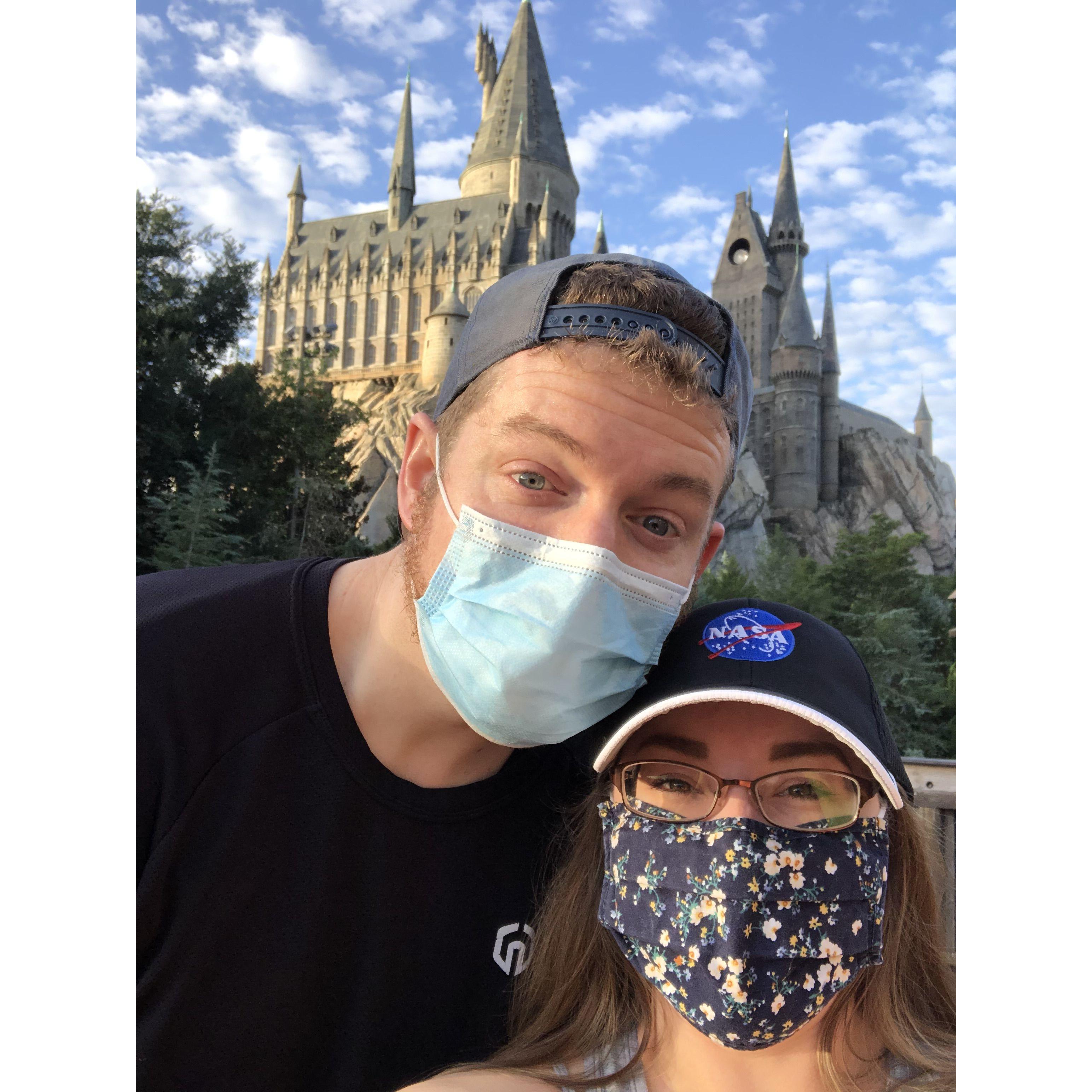 My Christmas present to Joey was tickets to Universal to visit the most magical place.