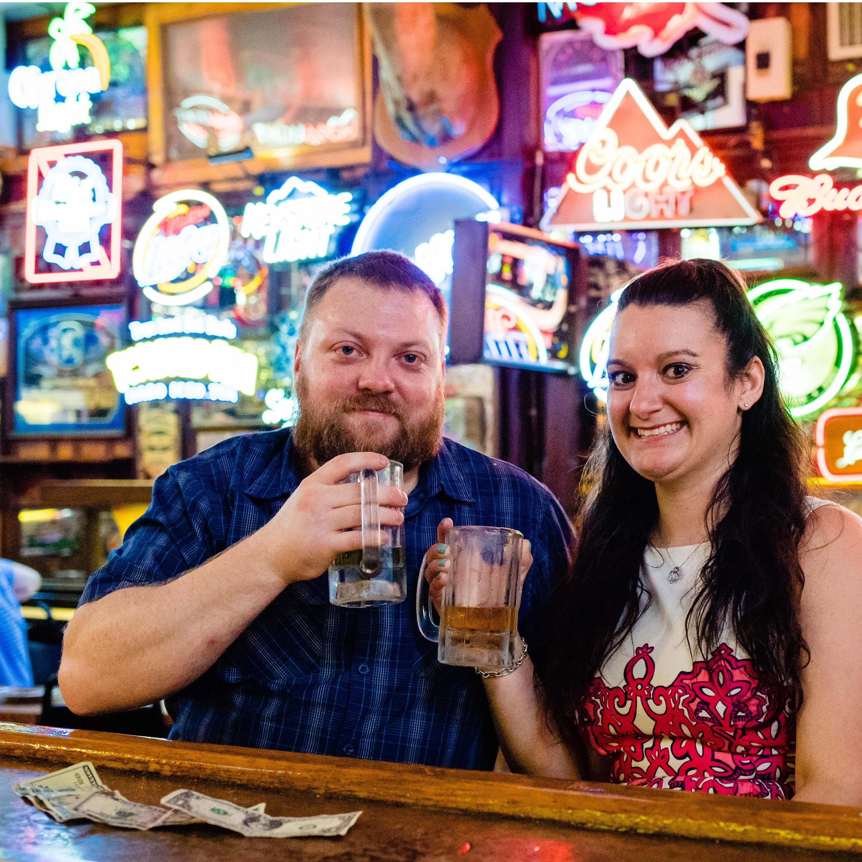 Engagement Photo's at Jake's (A West Chest Staple)