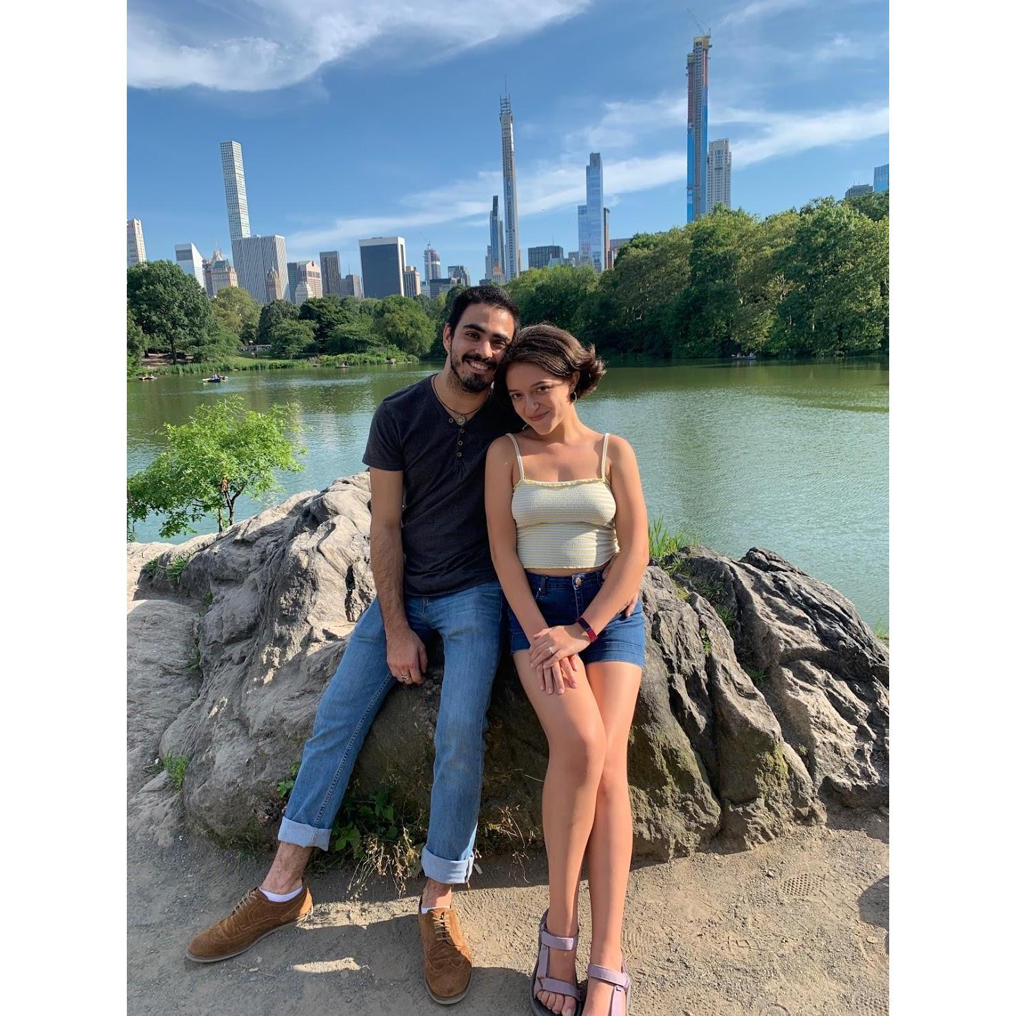 The day Kat booked her first Broadway gig. New York, New York!!!