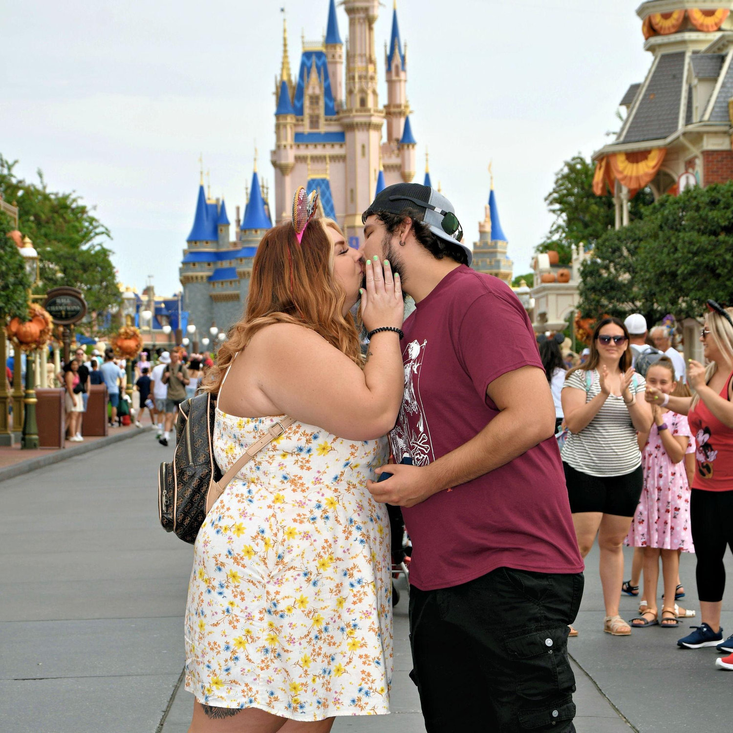 Our 1st time at Disney together, and the day we got engaged.