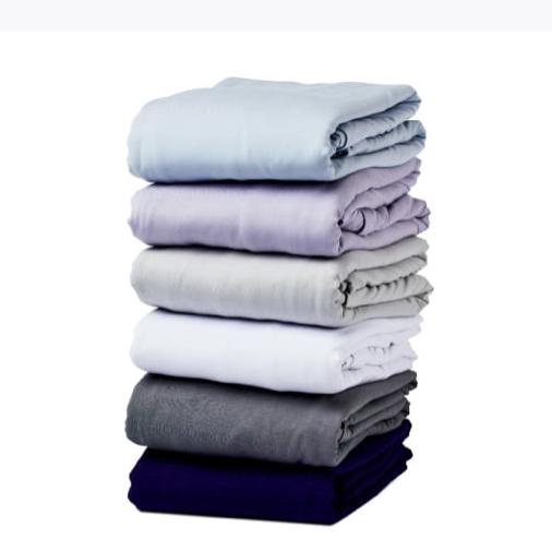 Purple SoftStretch Sheets (King Size, Morning Mist Blue)