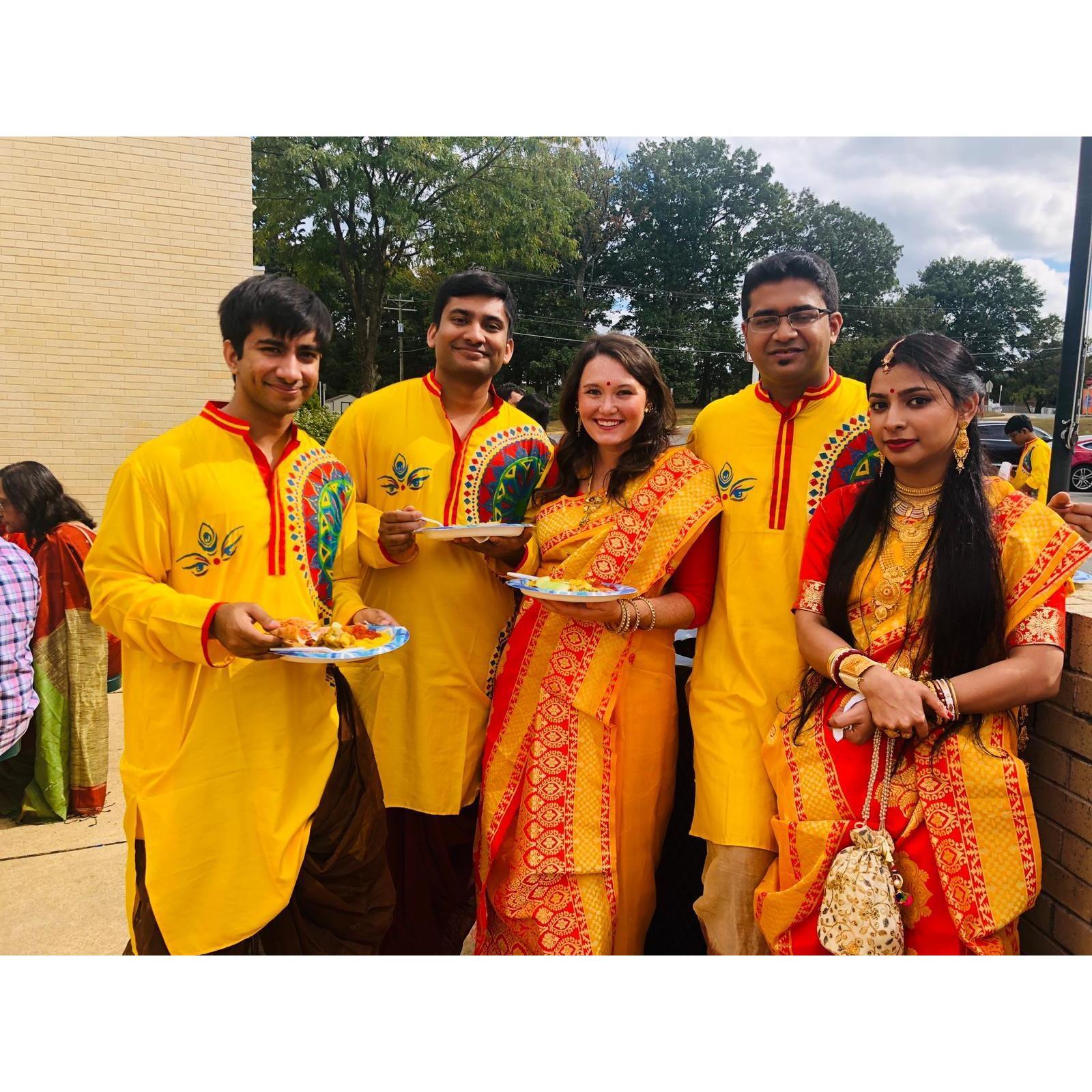 Celebrating Durga Puja with the Ghosh family each October has been a highlight the past few years!