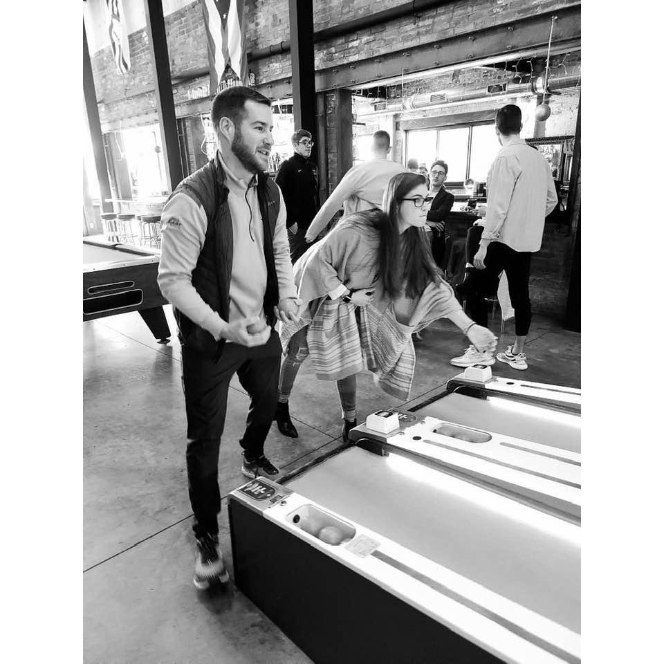 our very first photo together playing one of our fav games
