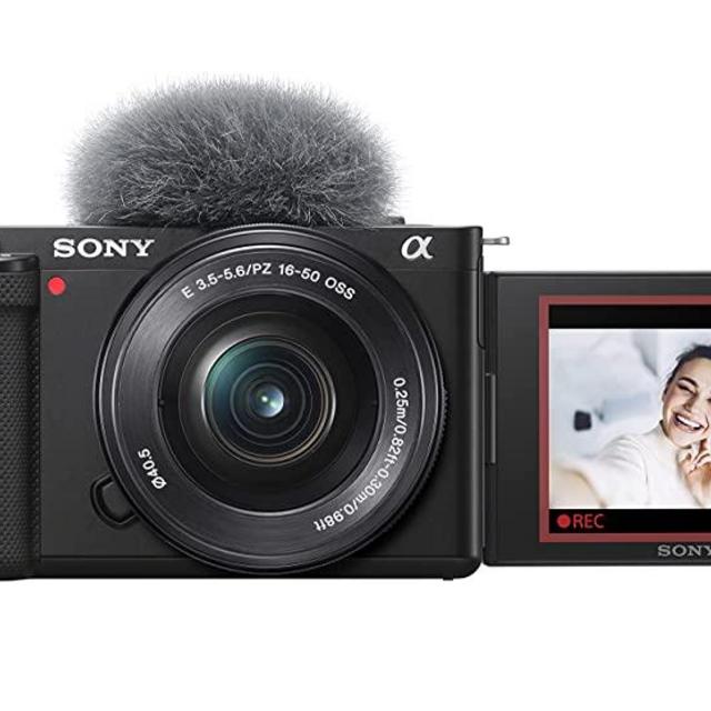 Sony Alpha ZV-E10 - APS-C Interchangeable Lens Mirrorless Vlog Camera Kit - Black