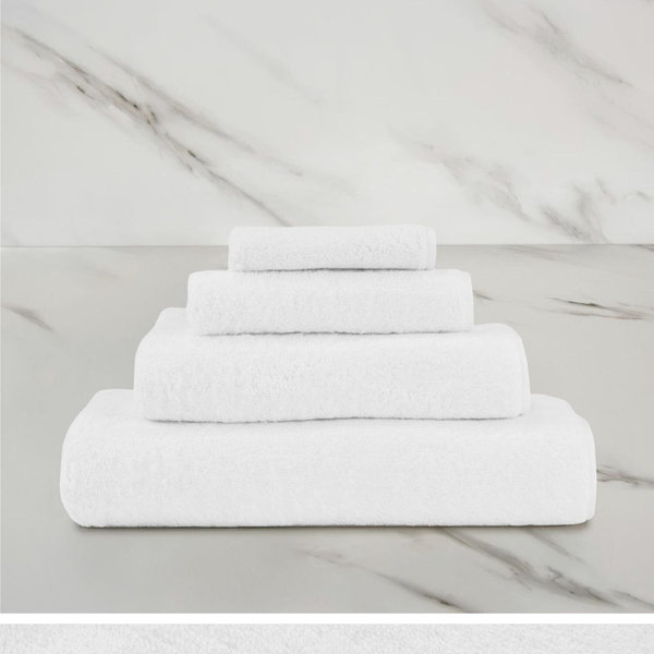 Classic Bath Sheet (White-Khaki)