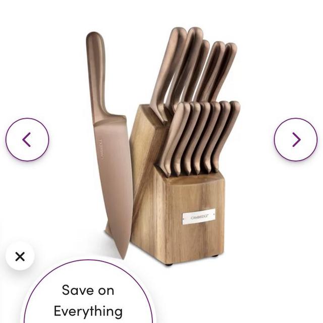 Cambridge Cambridge Silversmiths Rame Smooth Copper 12-Piece Cutlery Set with Block | Wayfair