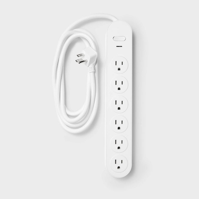 White 6' Surge Protector - Heyday™