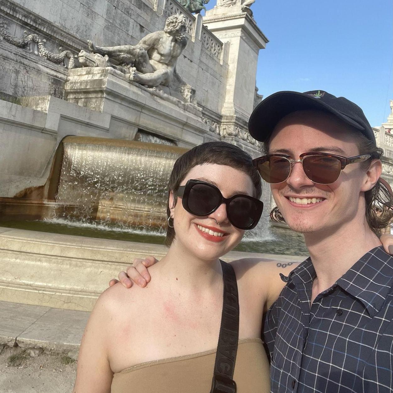From our trip to Italy! This was taken at the 'Altare della Patria' or 'Wedding Cake' in Rome. Very fitting!