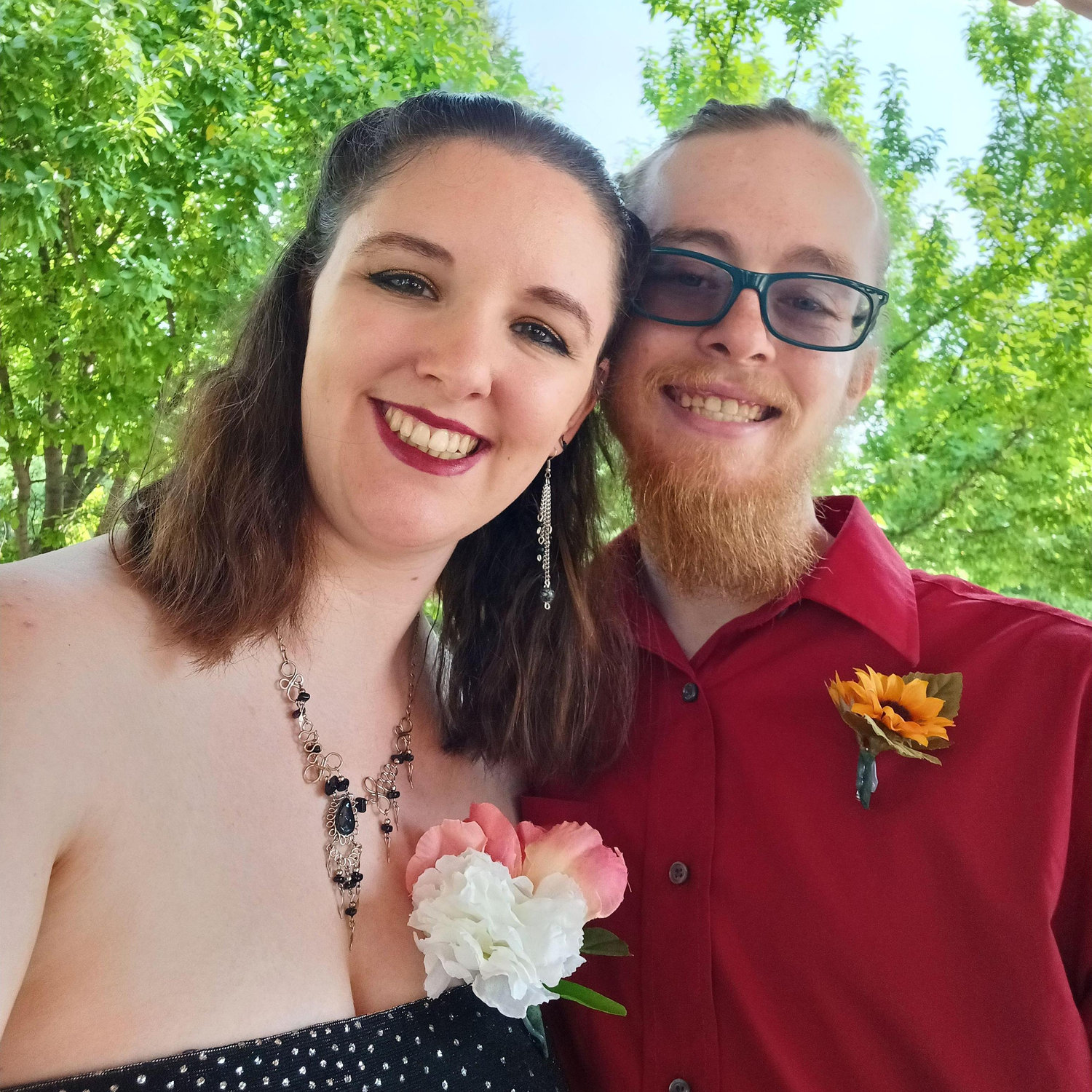 All dressed up for a family wedding