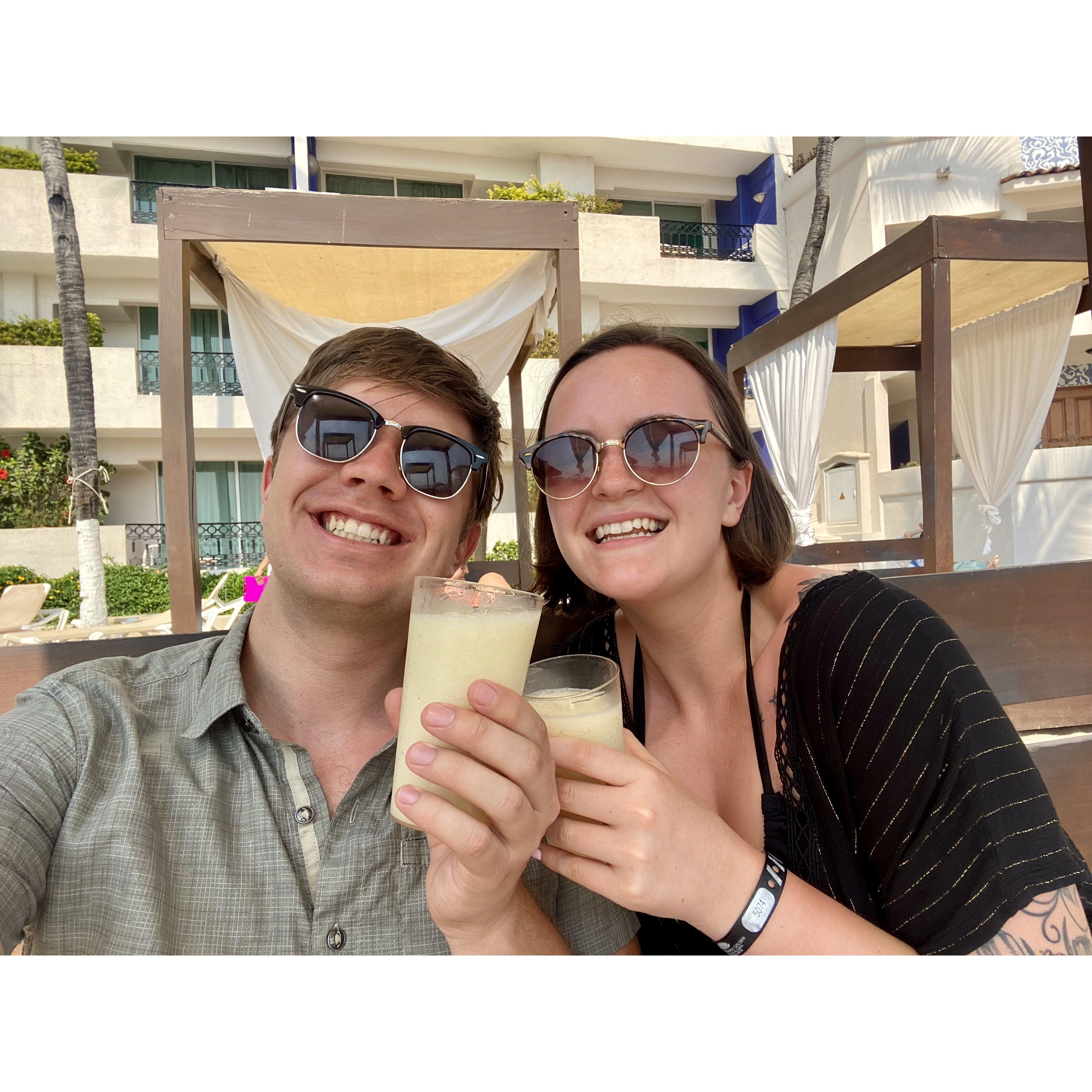 May 2022 - took a celebratory trip to Mexico after Noah moved to San Antonio and we officially ended long distance!