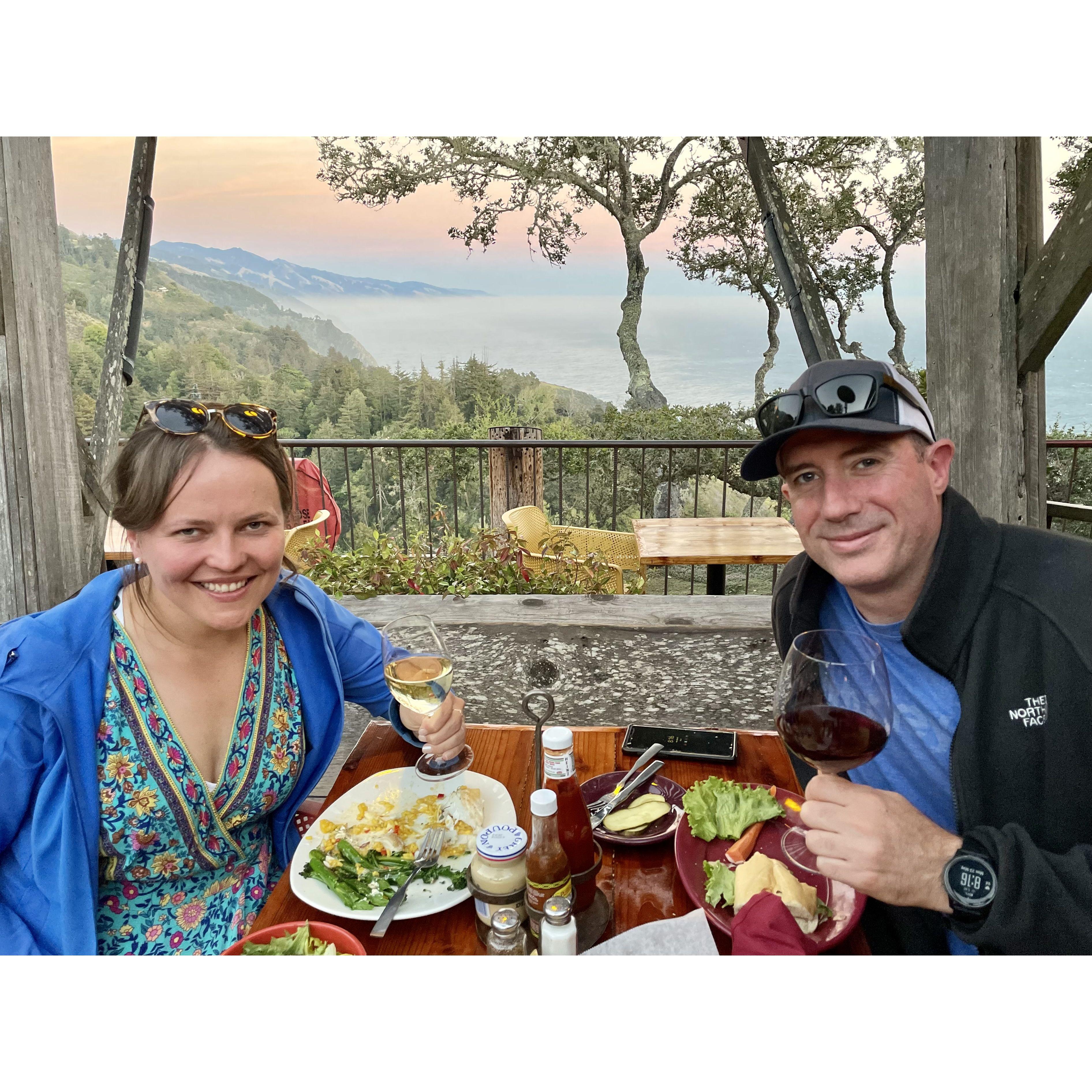Big Sur, California at Nepenthe, May 2022