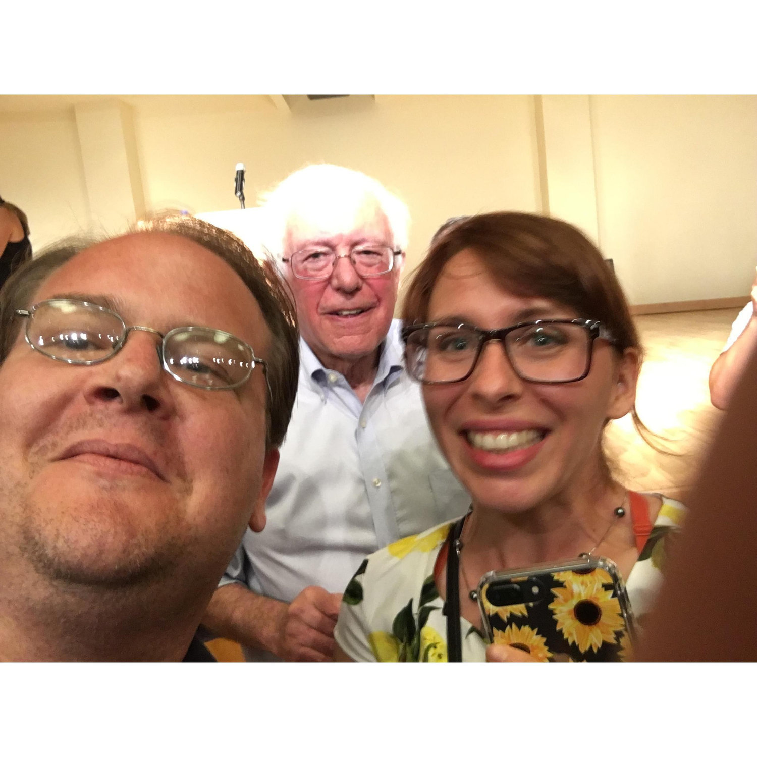 That time when we got a selfie with Bernie at CMU. :)