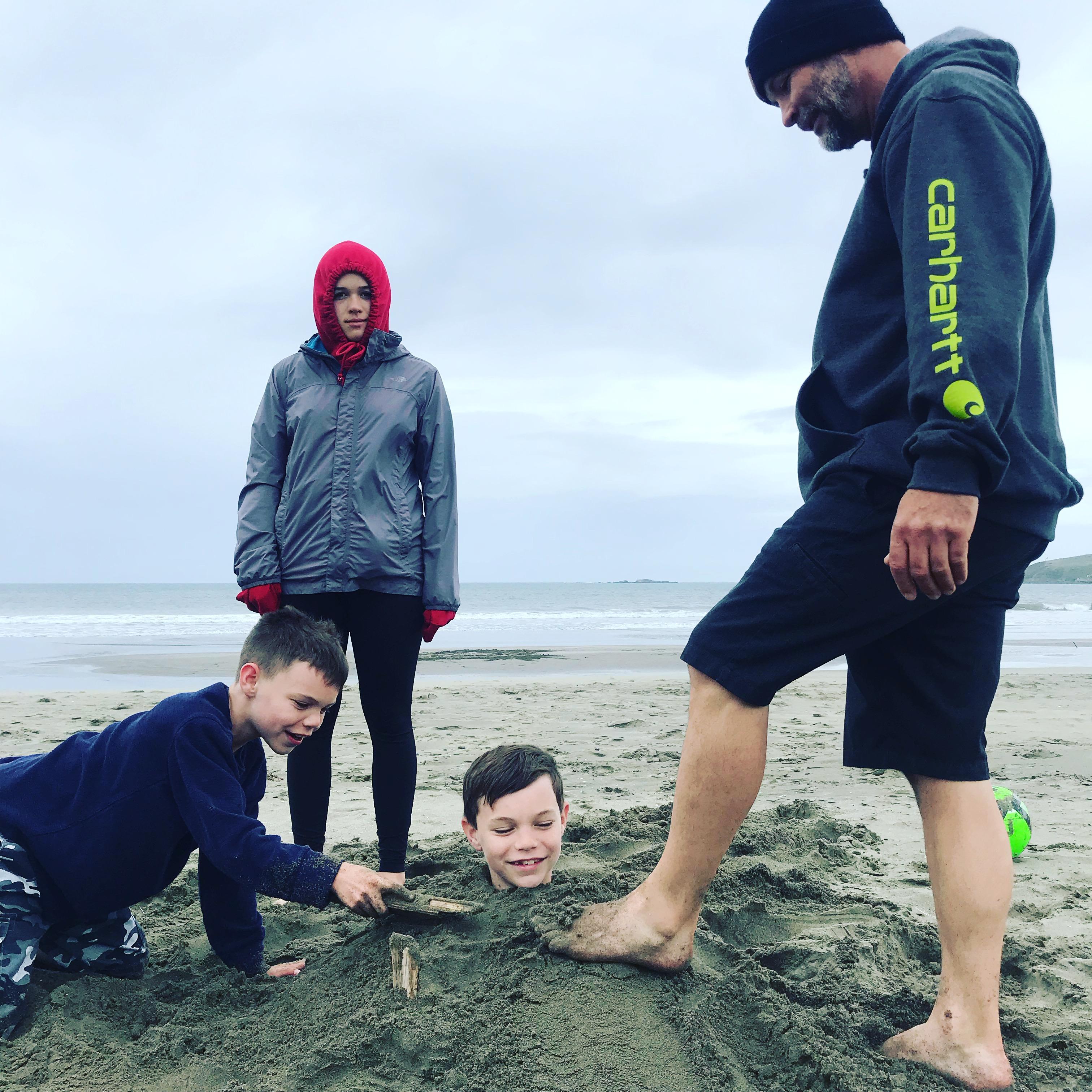 We live at the beach
