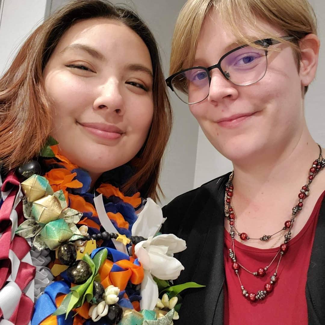My sugar mommy supporting me at graduation -Mai