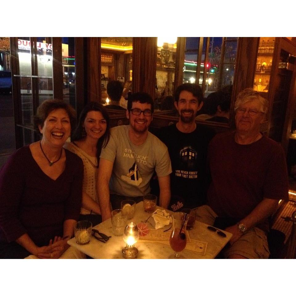 Hanging with the Abrams family in San Diego.