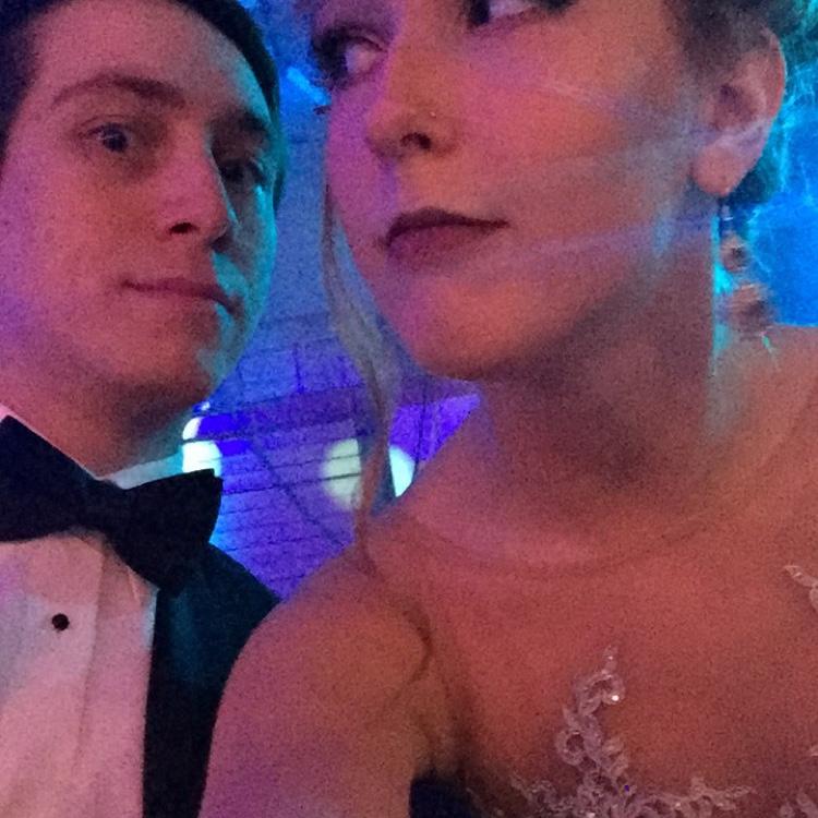 Bailey’s senior prom, Lucas was just young enough to still attend. 😅