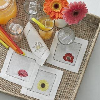 Fiori Cocktail Napkin, Set of 4