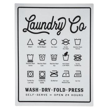 Laundry Symbols Metal Sign