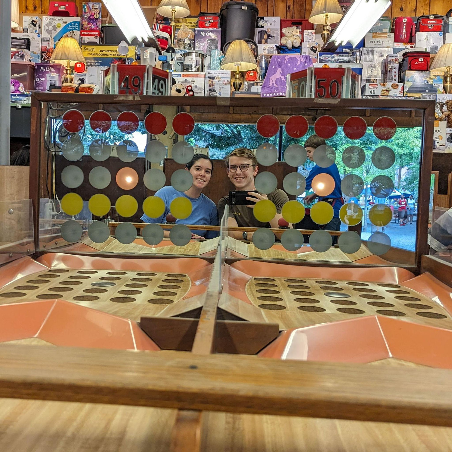 August 2023 - Taylor and I's favorite thing at Knoebels, the Fascination parlor