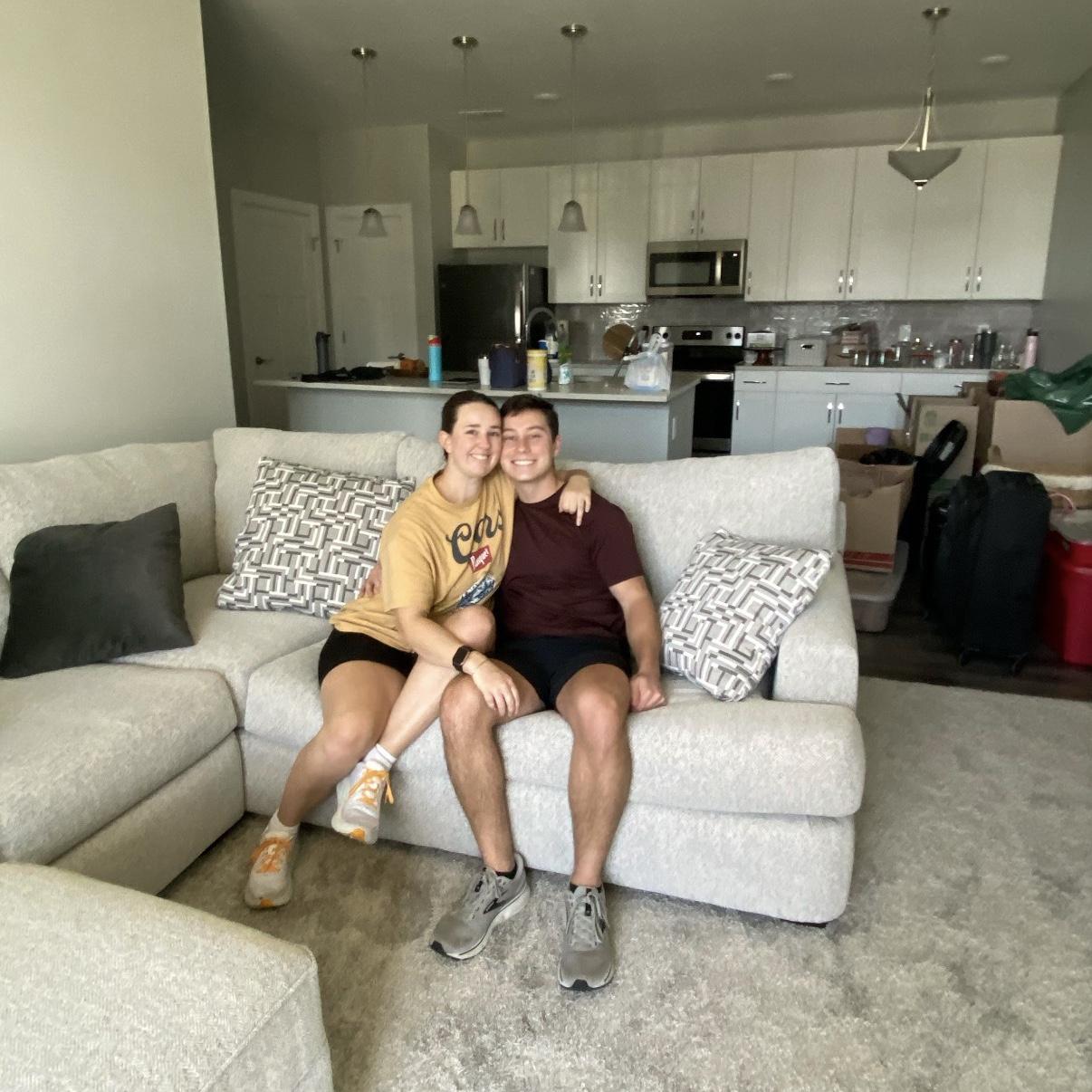 The day we moved in together!