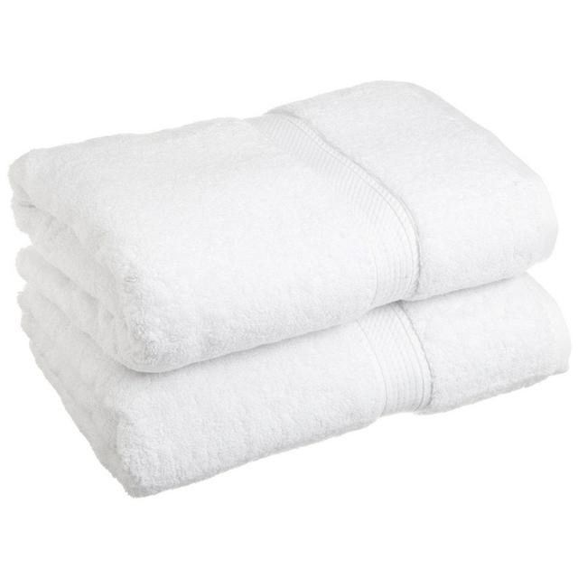Superior 900 GSM Luxury Bathroom Towels, Made of 100% Premium Long-Staple Combed Cotton, Set of 2 Hotel & Spa Quality Bath Towels - White, 30" x 55" each