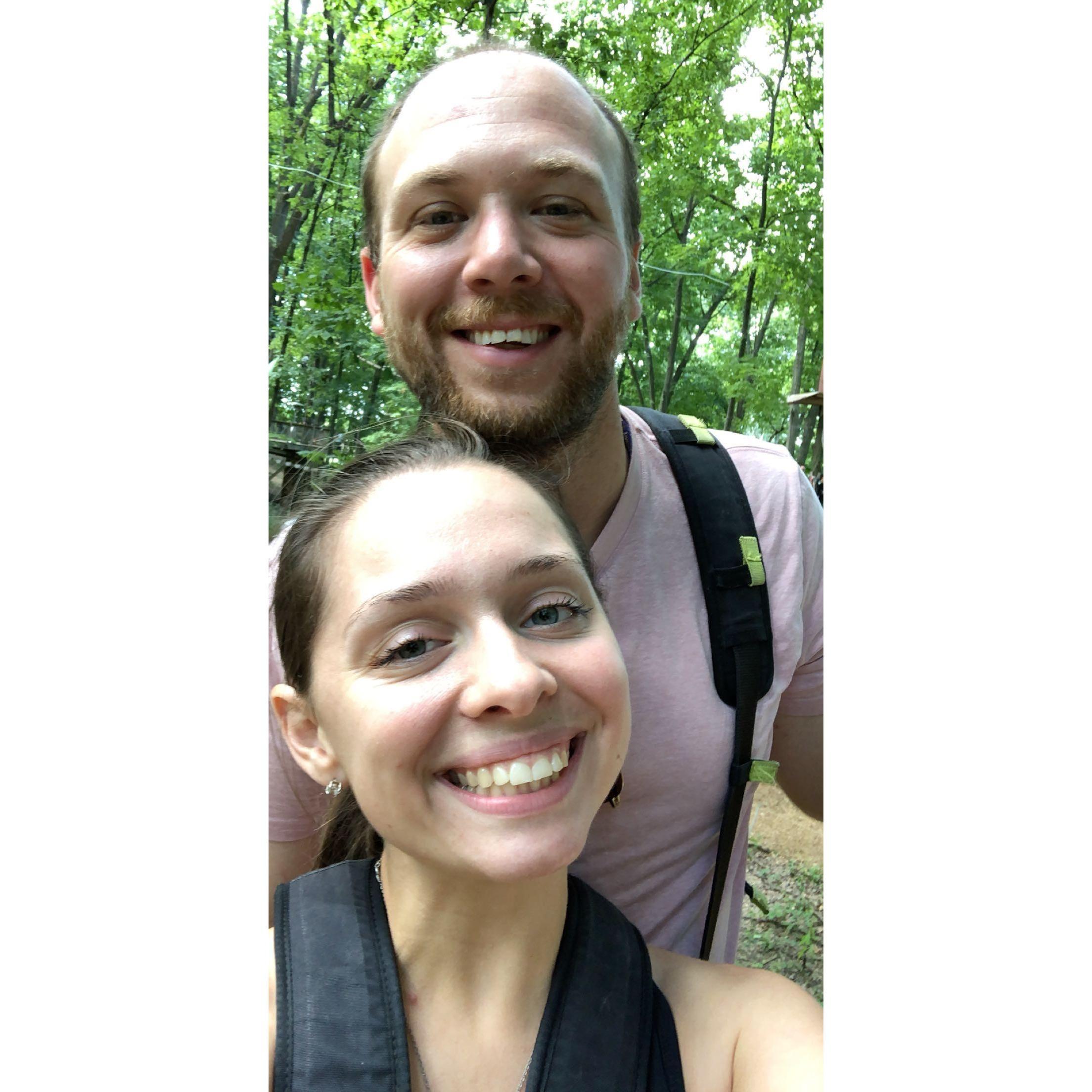 High ropes course for Marissa’s 24th birthday!