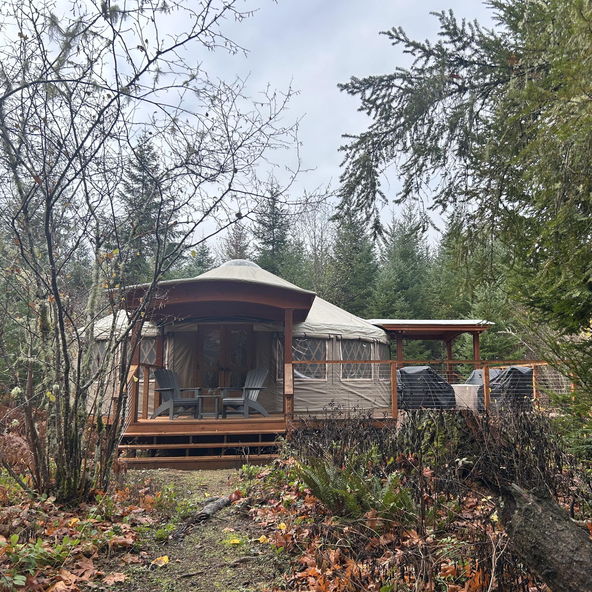 The Yurt where we said Yes to Forever!
