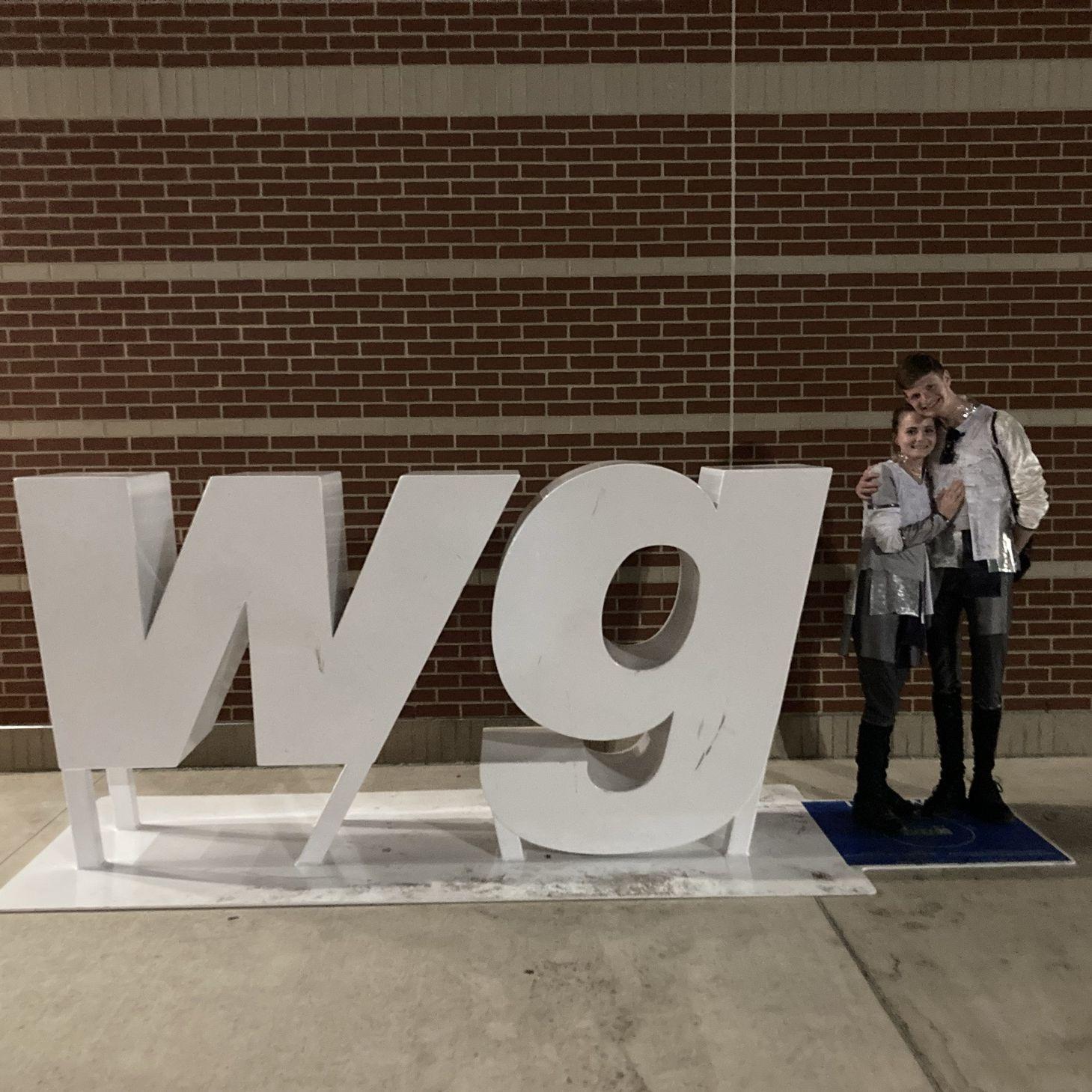 Us at the WGI World Championship for indoor percussion senior year:)