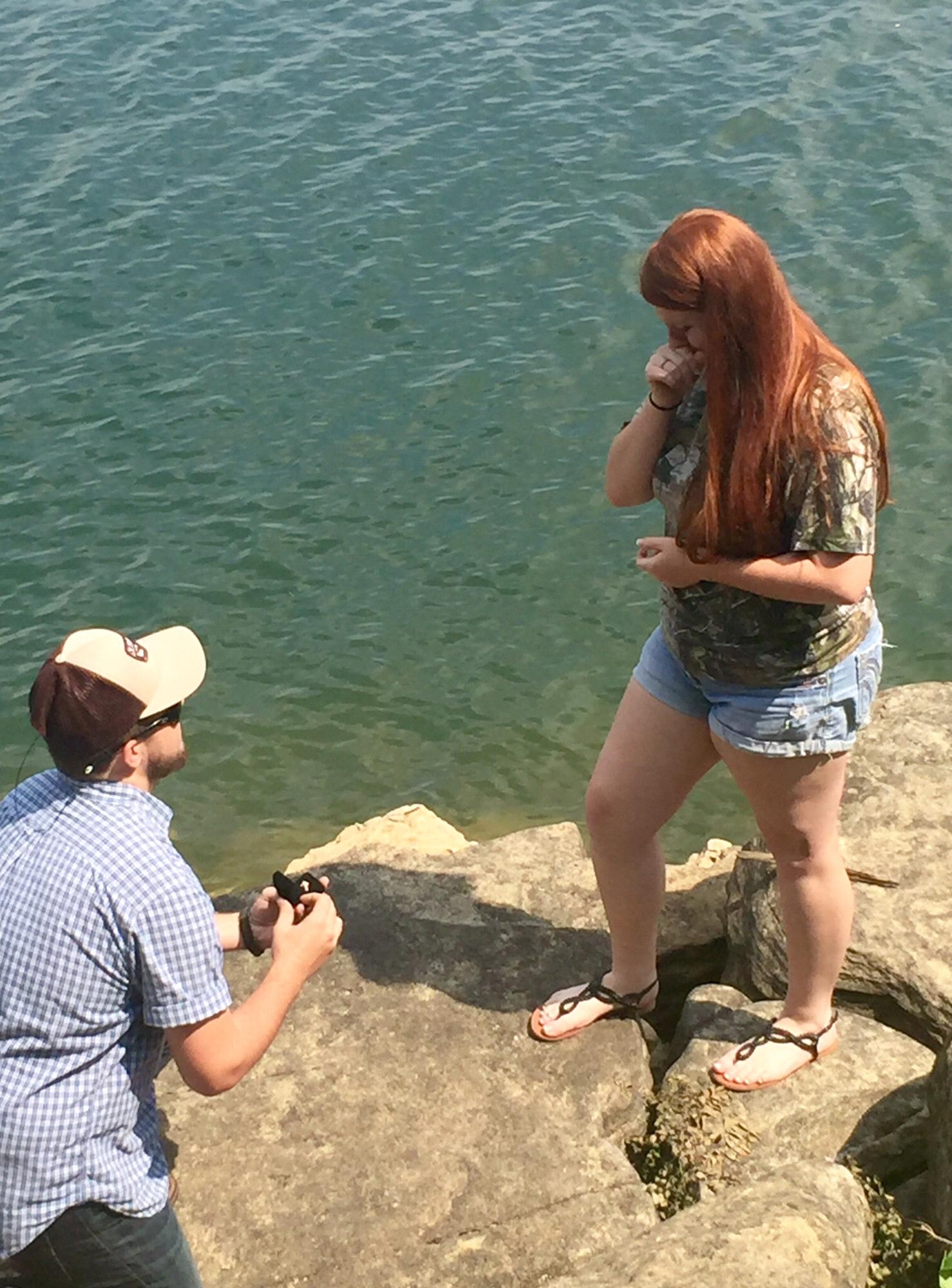 The proposal 8/22/2017 at Mill Springs, KY