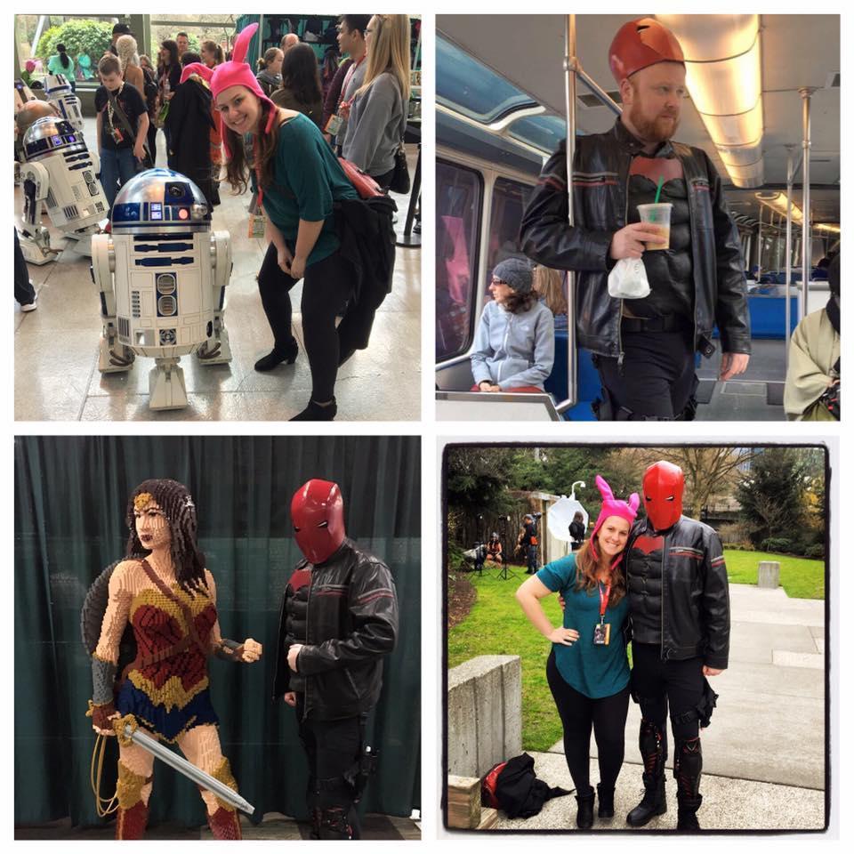 When Brad dragged Sarah to Comic-con in Seattle