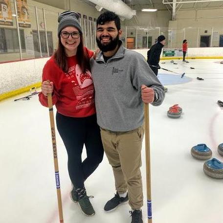 We went curling together!