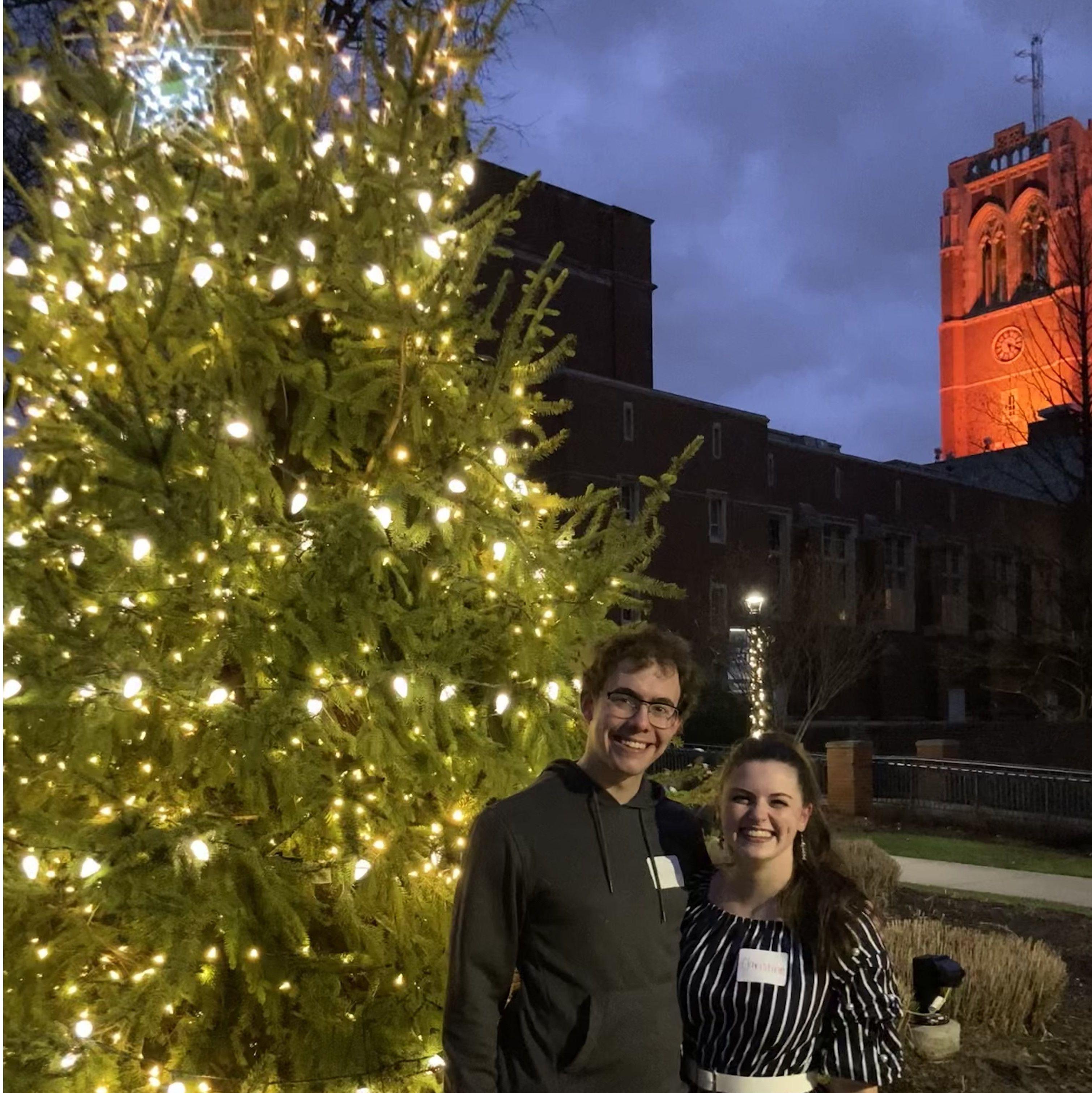 We both had to transfer when WJU declared financial exigency in 2019. Christine transferred to John Carroll University (pictured) and Justin to the University of Akron. 