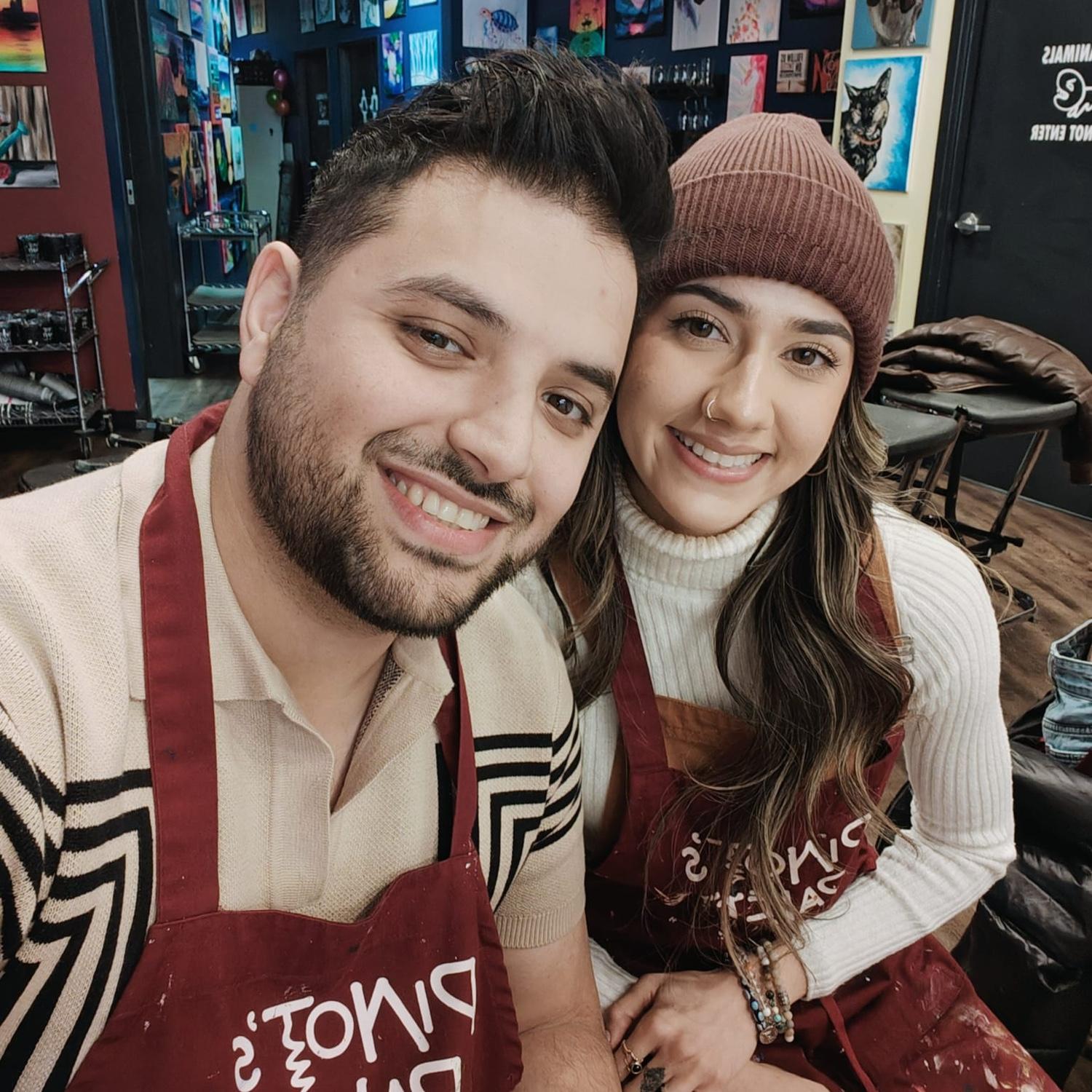 Painting Classes = our fave date nights ❤️