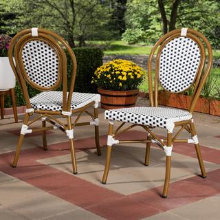 Gauthier French Indoor & Outdoor Bistro Stackable Dining Chair, Set of 2